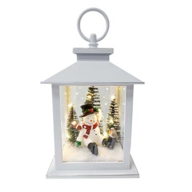 Imagem de Enfeite Natalino Lamparina Figuras c/Led (3 Pilhas AA, Não Inclusas)