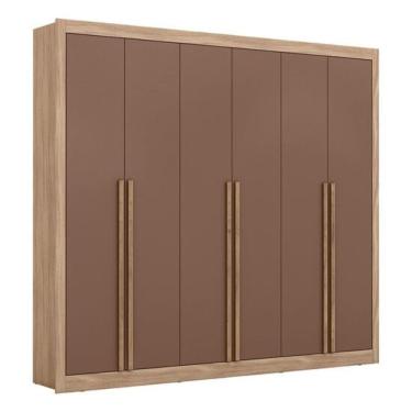 Imagem de Guarda-Roupa 6 Portas 6 Gavetas Maxel, MDP, Cannes