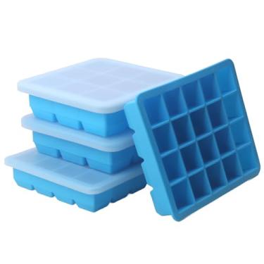Imagem de 2 colheres de sopa e 1 colher de sopa de moldes de silicone para congelador - perfeitos para armazenar alho, ervas, gengibre, pesto, pasta de tomate, suco de limão, purês de vegetais, purês e muito