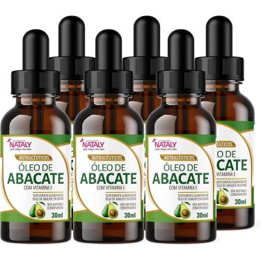 Imagem de Kit Com 6 - Óleo de Abacate Premium Com Vitamina E Extravirgem 30ml Nataly-Unissex