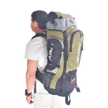 Imagem de MOCHILA RESISTENTE 70L VIAGEM CAMPING TRILHA PESCA IMPERMEÁVEL-Masculino