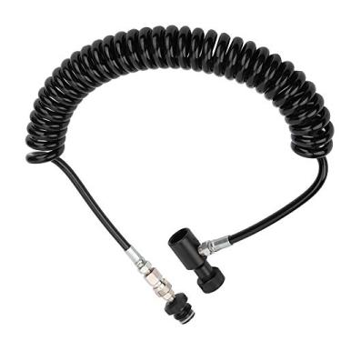 Imagem de Generic Bobina de Ar de Alumínio Mangueira Remota Leve e Durável Bobina Liga/Desliga para Jogadores de Ar de CO2 Cor: como As Imagens Mostradas, Rosca G1/2 "para Jogadores de Paintball