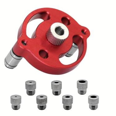 Imagem de Guia de perfuração para furos retos, gabarito de cavilha autocentralizante 2-10 mm Posicionador de perfuração de bolso vertical ferramenta para carpintaria