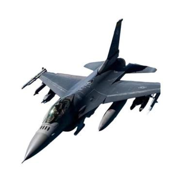 Imagem de Pôster De Arte Em Lona De Avião Retro F16 Fighting Falcon Thunderbolt 