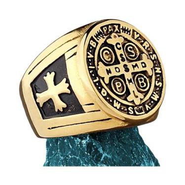 Imagem de Anel Amuleto De Fé Católica Cristã Em Aço Inoxidável Unissex, Joia De 