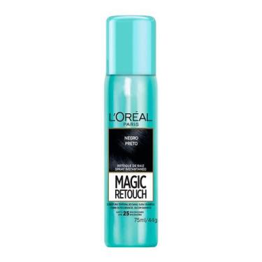 Imagem de Magic Retouch L'oréal Preto Spray Instantâneo para Retoque de Raiz 75m