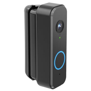 Imagem de Suporte de ângulo de campainha Wyze, suporte de porta ajustável de 30 a 55 graus para campainha dupla Wyze, kit de visualização de canto alargado, instalação universal esquerda/direita para casa
