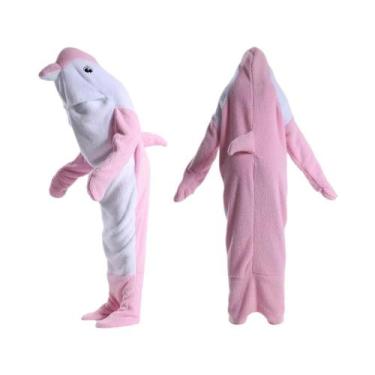 Imagem de Fantasia De Tubarão Para Crianças, Pijamas De Uma Peça Com Capuz, Kigu