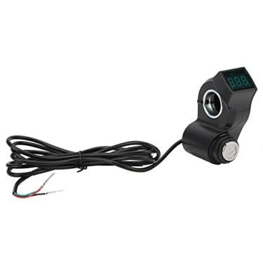 Imagem de Aoresac Trava de Ignição de Scooter Elétrica, Plugue de 3 Pinos, Trava de Interruptor de Partida de um Botão Com 2 Chaves para KUGOO, Interruptor de Partida de Chave Resistente de