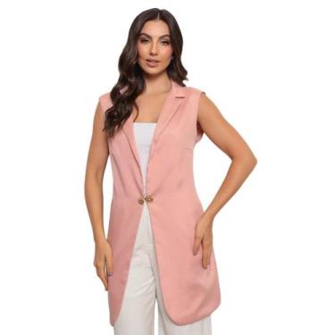 Imagem de Jaleco Colete Feminino Alexandra Nude - gardenia jalecos, GG