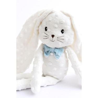 Imagem de Pelucia Coelho Laço Azul 43CM - ZIP