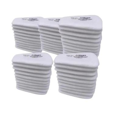 Imagem de Máscara De Gás 3M Respirador 5N11 Filtro De Algodão Proteção Contra Po