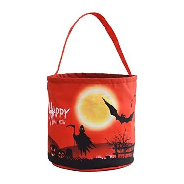 Imagem de Bolsas de Halloween com LED e Alça 3 Modos Luz Reutilizáveis para Doces Presentes Crianças Festas Temáticas Festivais Celebrações