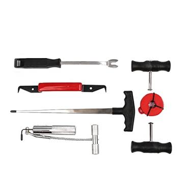 Imagem de Conjunto de Ferramentas para Remoção Parabrisa Carro 7PCS Puxador Fio e Threader Ferramenta Prática Vidro Janela Automotiva Rápida Fecho Adesivo Rebordo Interior Cabo Ergonômico Operação Econômica For