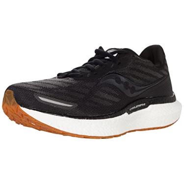 Imagem de Saucony Tênis de corrida masculino Triumph 19, Preto/Goma, 44