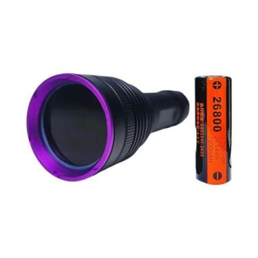 Imagem de Lanterna UV 365/395nm Recarregável Tipo-C Luz Negra Para Detecção De U