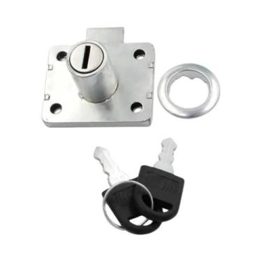 Imagem de Fechadura De Gaveta Com Chave Para Mesas De Cabeceira, Guarda-Roupas, 