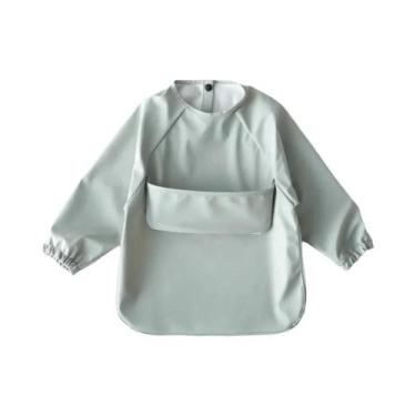 Imagem de Avental De Pintura Impermeável De Manga Longa Para Bebês, Babador Maci