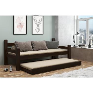 Imagem de Bicama Madeira Maciça Para Colchão 78/88 X 188Cm Paris Multimóveis Vcr4139 Imbuia Imbuia