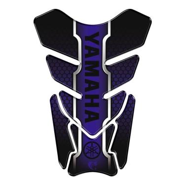 Imagem de Adesivo Resinado Protetor De Tanque Moto Yamaha Azul Cor Azul