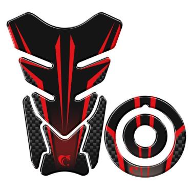 Imagem de Adesivo Protetor Tanque E Bocal Moto Yamaha Vermelho