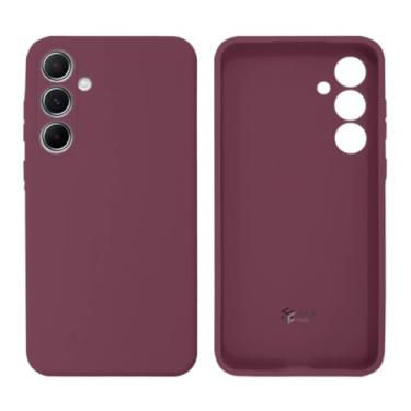 Imagem de Capa Case Compatível com Linha Galaxy A55 – Case Aveludada 3 Camadas Anti Impacto (Bordô)