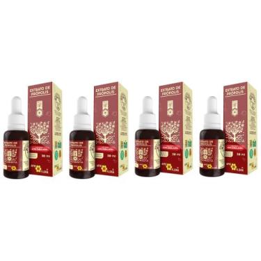 Imagem de Extrato De Própolis 30 ML Imunidade Apis Flora - Kit 4 Unds