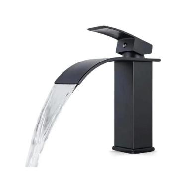 Imagem de Torneira De Luxo Banheiro Lavabo cuba Cascata Monocomando Quente e Fri