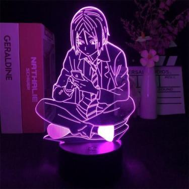 Imagem de Candeeiro de mesa Night Light 3D Haikyuus Anime com controle de toque 