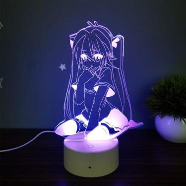 Imagem de Candeeiro de mesa Night Light 3D Hatsune Miku para meninas - taiyuanke