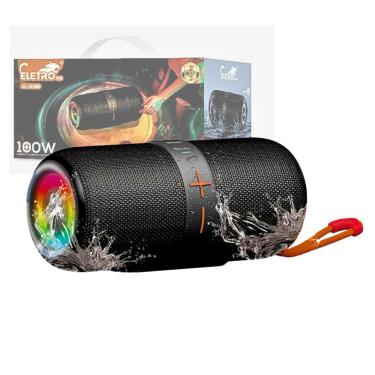 Imagem de Caixa De Som Bluetooth Portátil Led 100w Prova D'agua