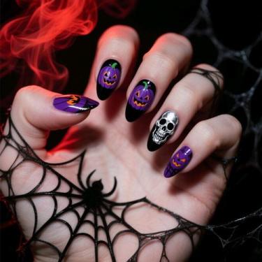 Imagem de Adesivos de unhas BJR Halloween Cartoon Fake Wearable Wholesale