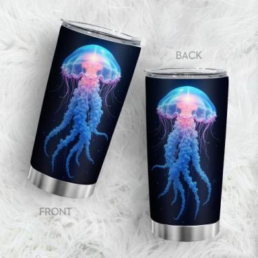 Imagem de Caneca Tumbler Oasisdream de aço inoxidável 600 ml com estampa de medu