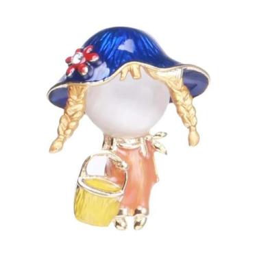 Imagem de Broches De Personagens De Bombeiros Unissex Para Meninas, Pins Pintado