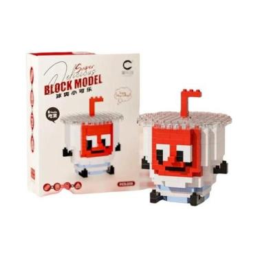 Imagem de Blocos De Montar Mini Brinquedo De Quebra-Cabeça De Alimentos: Abacate