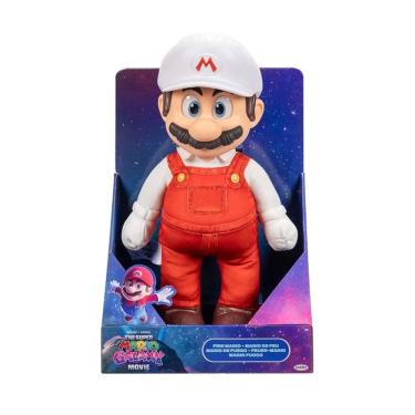 Imagem de Super Mario Galaxy Filme – Boneco Pelúcia Premium Mario De Fogo de 35 Cm Aticulada - Sunny