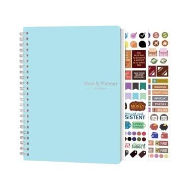 Imagem de Bloco De Notas Semanal A5 Com 52 Páginas Para Planejamento, Material E