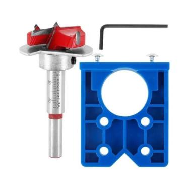 Imagem de Guia De Perfuração De Furos Para Dobradiças De Madeira 35mm, Acessório