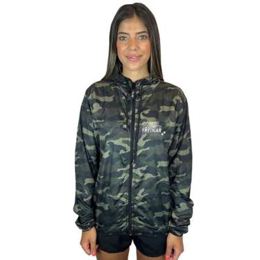 Imagem de Jaqueta Corta Vento Academia Feminino WSS Brasil Gym Rotina, Marrom, M