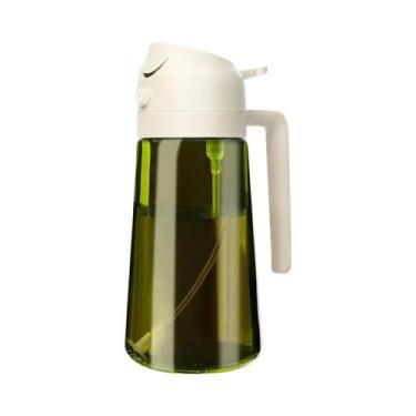 Imagem de Spray De Óleo Em Vidro Verde Escuro 470ML 16oz, Dispensador De Azeite 