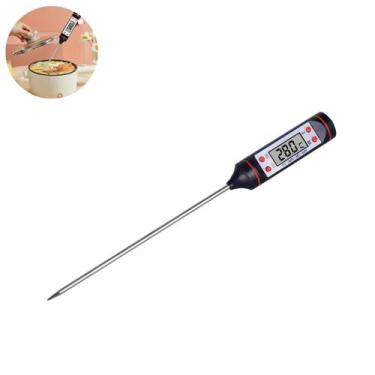 Imagem de Termômetro Culinário Digital 50C a 300C Alimentos Cozinha Multiuso - L