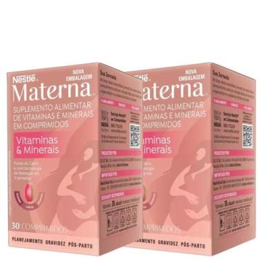Imagem de 2x Nestlé Materna Polivitamínico C/30 P/gestantes Total 60cp - nestle