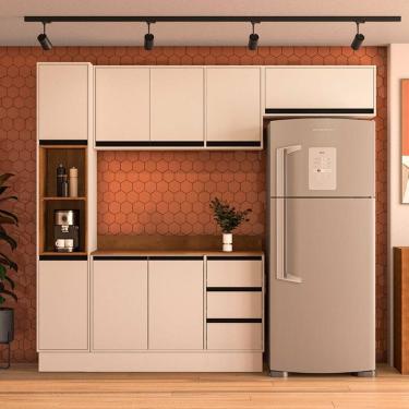 Imagem de Cozinha Modulada 4 Pecas com Tampo e Rodape Koya Politorno