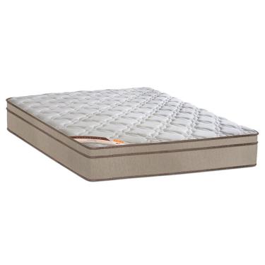 Imagem de Colchão Casal Molas Bonnel Sleep Revolution Euro Pillow D23 27x138x188 Cm Branco Bege C...