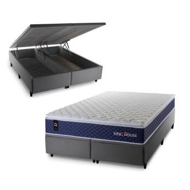 Imagem de Cama Box Baú Lagras com Molas Ensacadas 193x203 King House