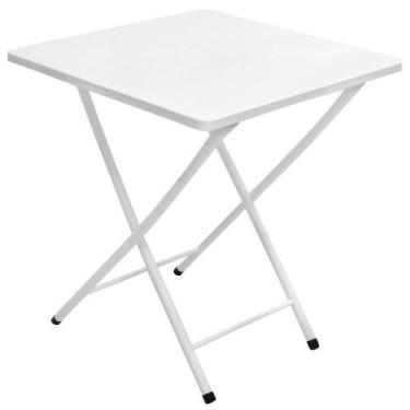 Imagem de Mesa De Bar Dobrável Quadrada Em Aço Antiferrugem Para Restaurante Lan