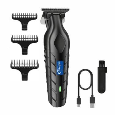 Imagem de Maquina Acabamento Aparador Barbear Profissional Preto Usb - DAIFPRO
