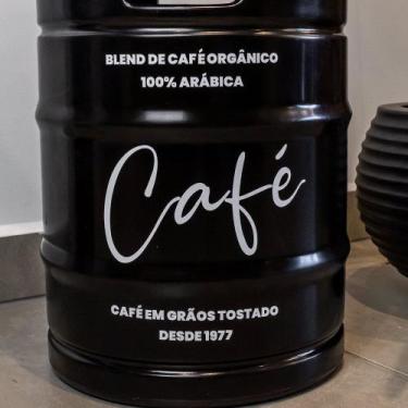 Imagem de Banco Barril de Café Coffee Time - Desembrulha
