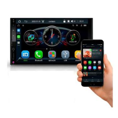 Imagem de Central Multimídia Roadstar RS7007BR Tela 7" MP5 Carplay Android Full 