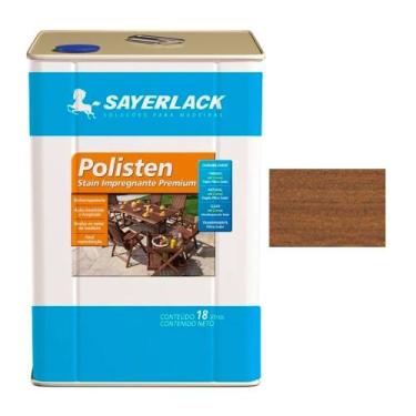 Imagem de Verniz Polisten Sayerlack Stain Cor Ipê 18 Litros Madeira